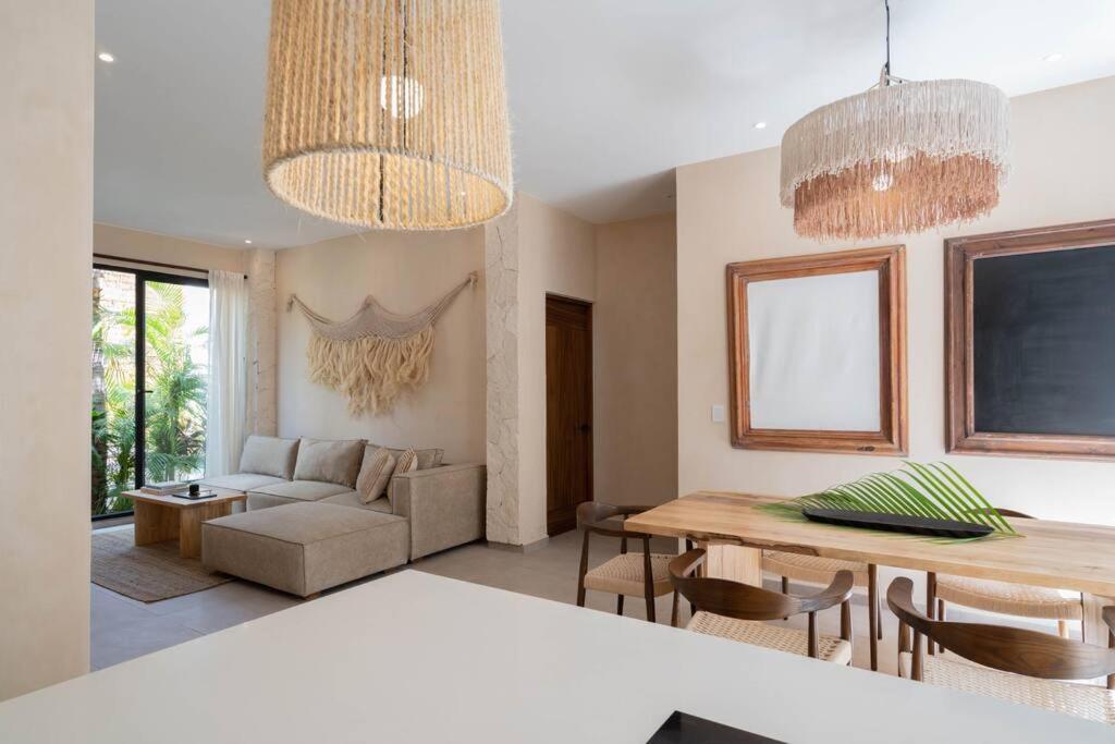 Appartamento Lujoso Departamento Boho-Chic Con Alberca Privada Tulum Esterno foto