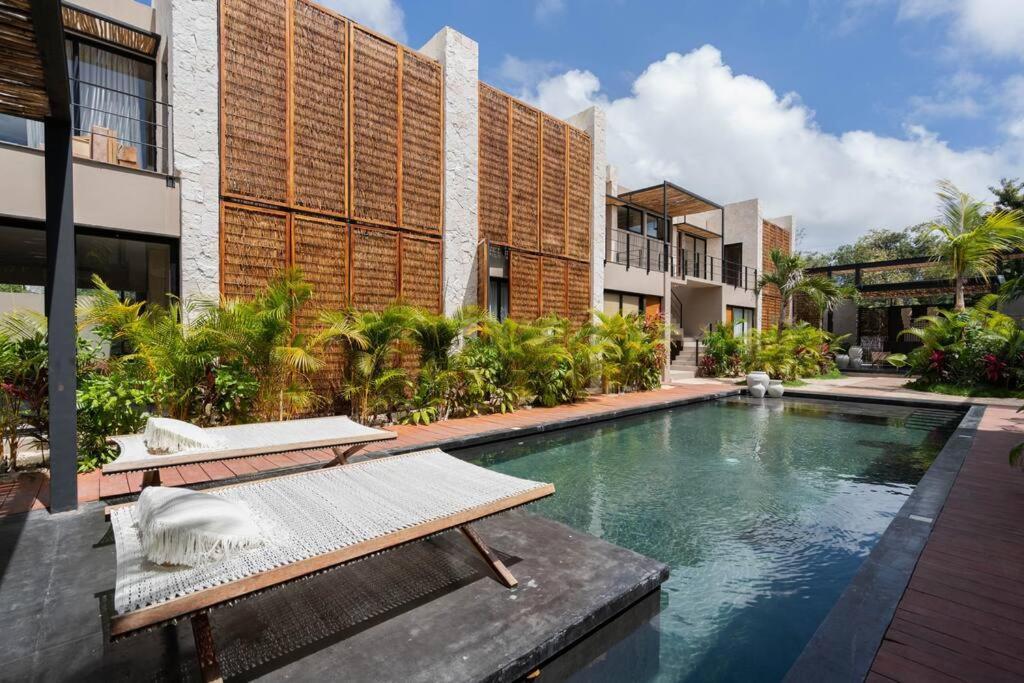 Appartamento Lujoso Departamento Boho-Chic Con Alberca Privada Tulum Esterno foto
