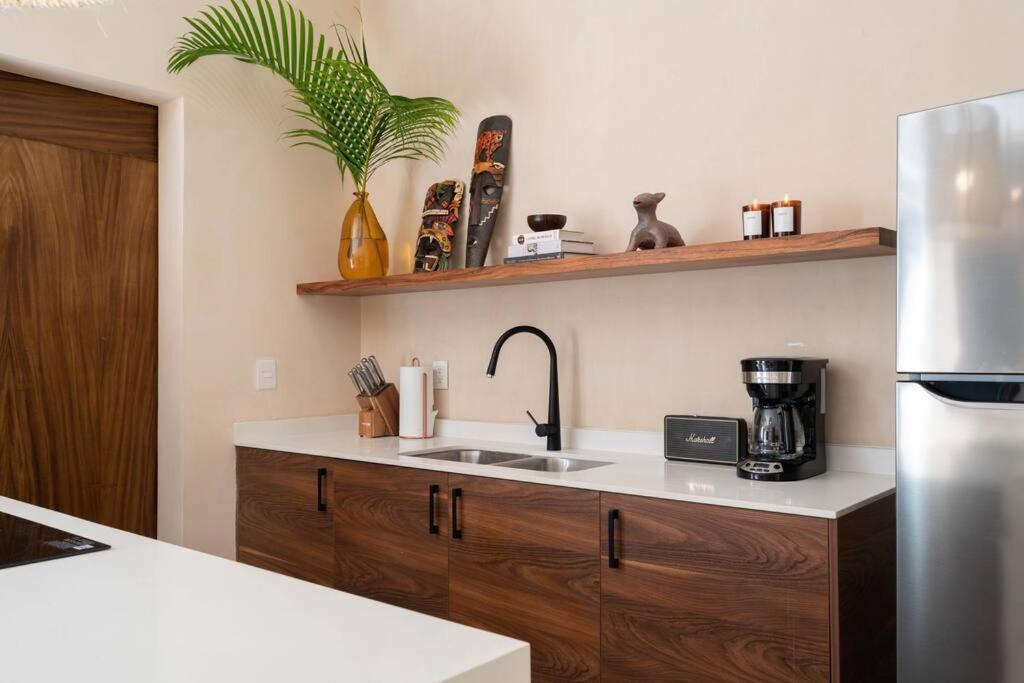 Appartamento Lujoso Departamento Boho-Chic Con Alberca Privada Tulum Esterno foto