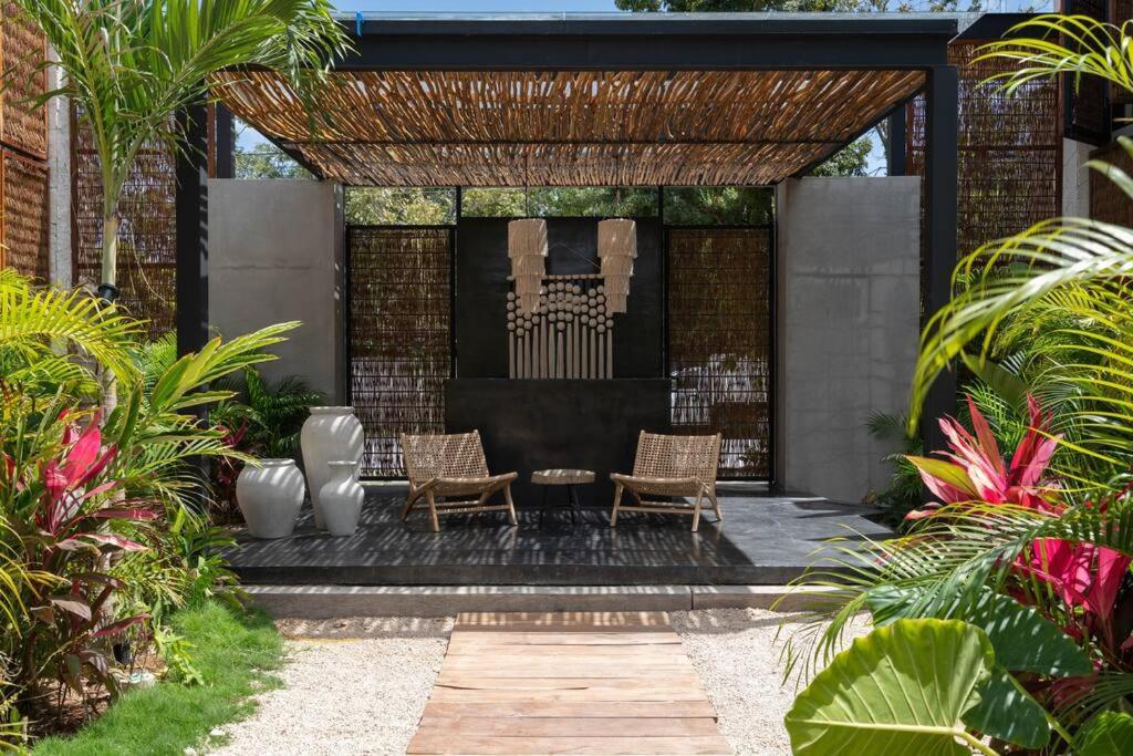 Appartamento Lujoso Departamento Boho-Chic Con Alberca Privada Tulum Esterno foto