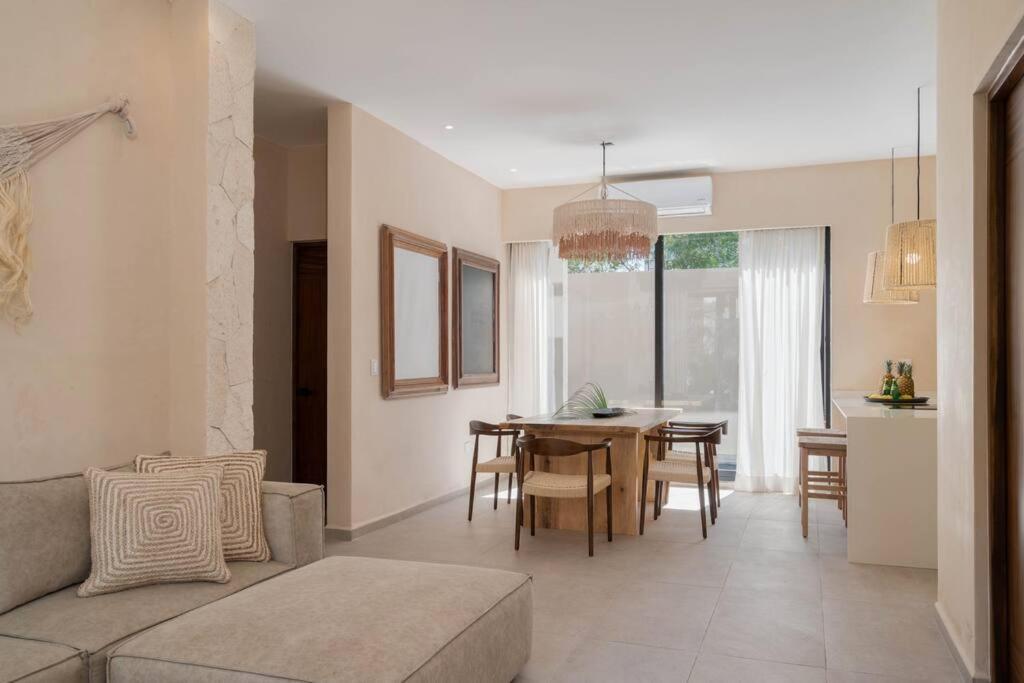Appartamento Lujoso Departamento Boho-Chic Con Alberca Privada Tulum Esterno foto
