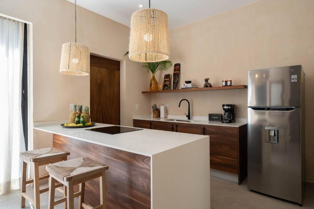 Appartamento Lujoso Departamento Boho-Chic Con Alberca Privada Tulum Esterno foto
