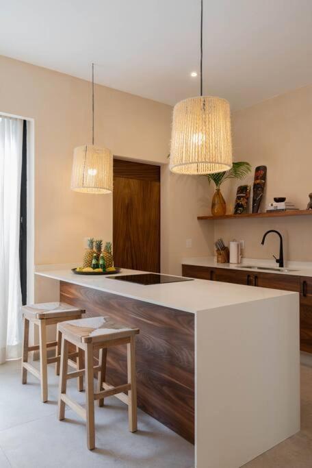 Appartamento Lujoso Departamento Boho-Chic Con Alberca Privada Tulum Esterno foto